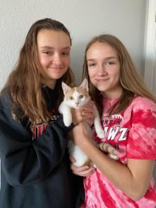 Oliver and his two new sisters :)